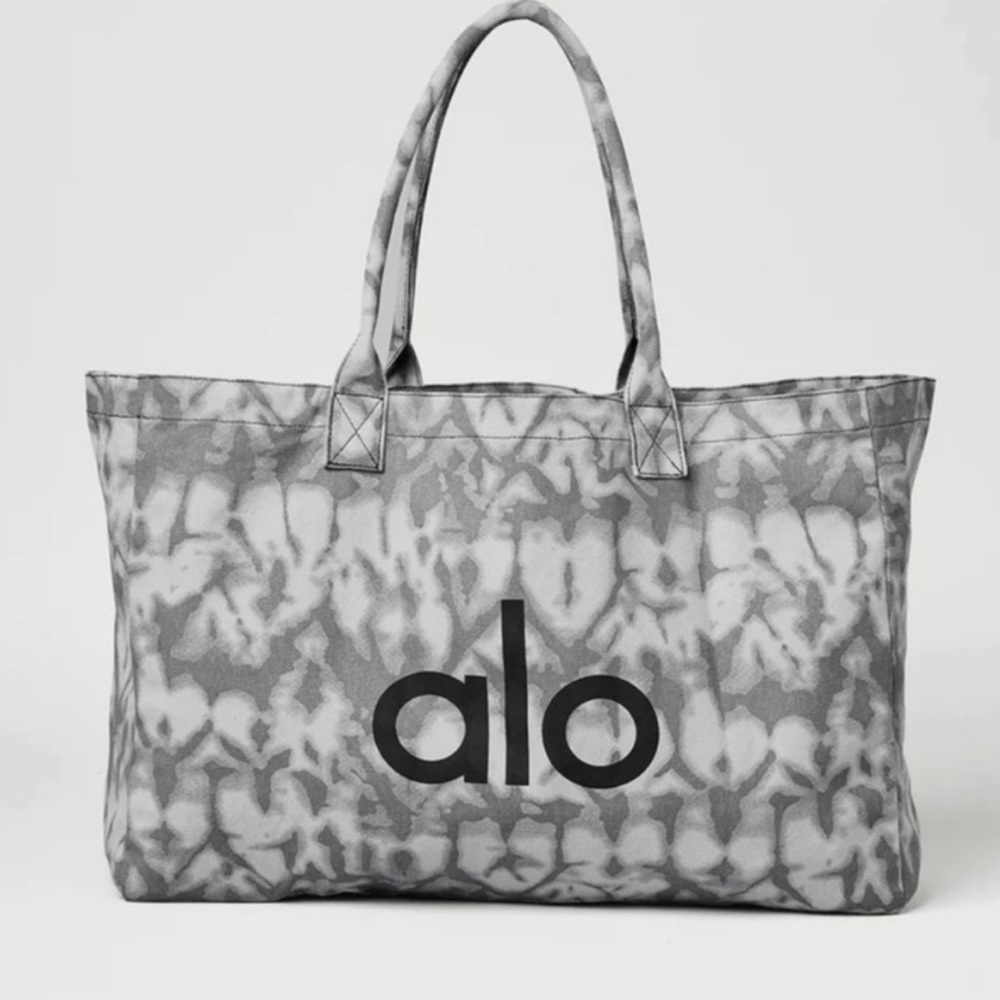 Alo Yoga Grey Tie Dye Shopper Tote